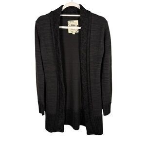Urban Behavior Charcoal Open Front Cardigan Size S Cozy Fall Knit Layering